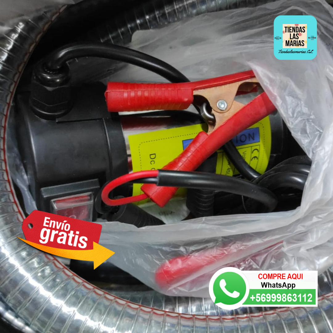 Kit Bomba Trasvasije Diesel 12v 175w Motor Manguera Pistola ENVIO GRATIS 🔥🔥