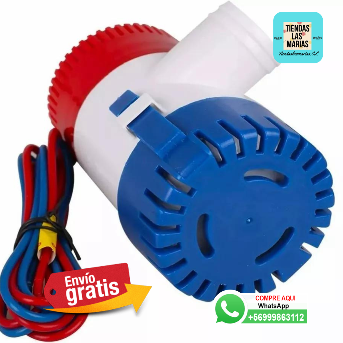 ¡Adiós al agua! Bomba eléctrica sumergible 12V 1100 GPH ️ para tu barco (BO)