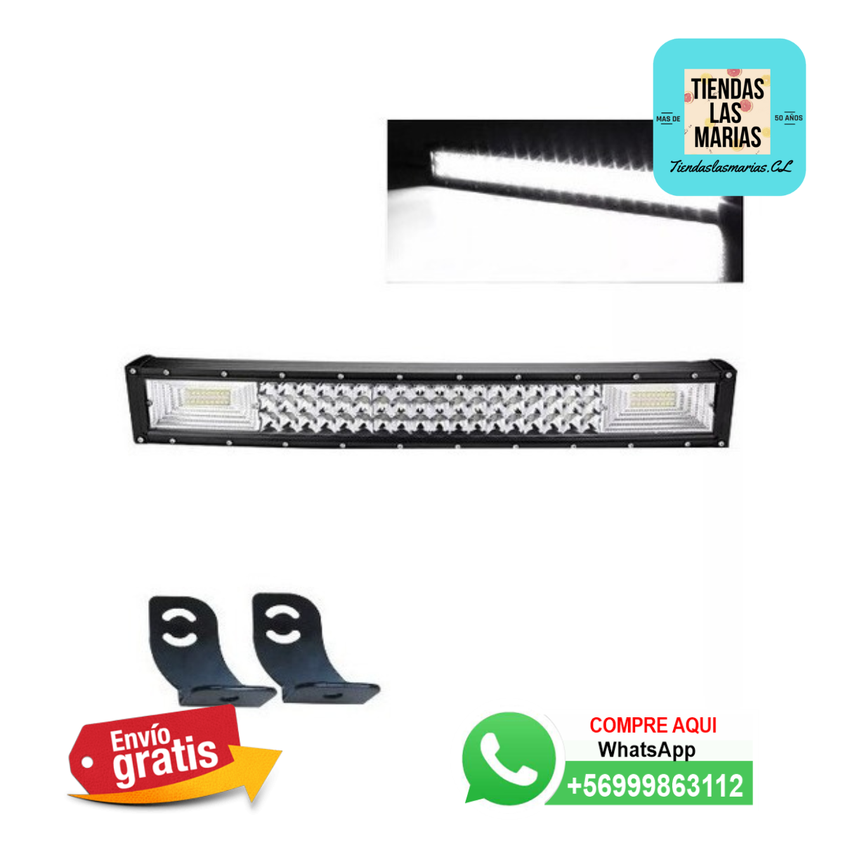 Barra Led Neblinero 55cm - Iluminación de alto rendimiento para todo tipo de vehículos (BO)