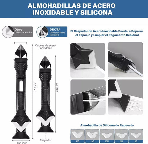 Sellador Raspador Silicona Calafateo 35 En 1