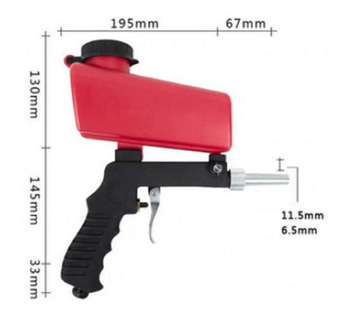 Pistola Chorro De Arena Neumática Arenadora Por Gravedad ENVIO GARTIS