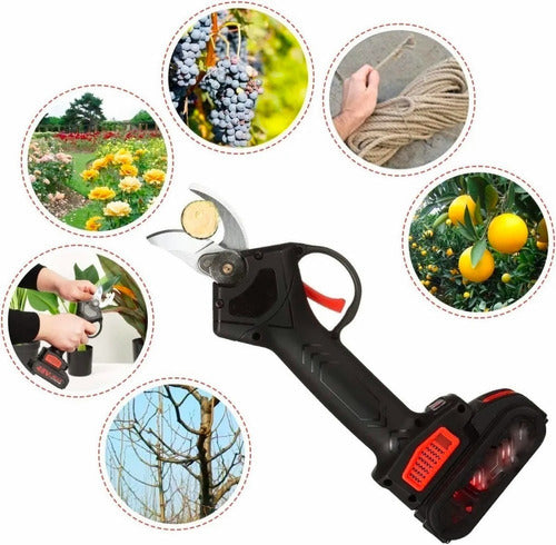 ¡Podar nunca fue tan fácil! Tijera eléctrica 2 baterías cargador 2 hojas ✂️ - Envío Gratis **
