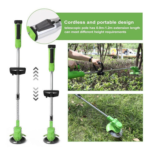 Cortadora de pasto eléctrica Mangocargo MangoCargo de 1500W y 220V con batería incluida