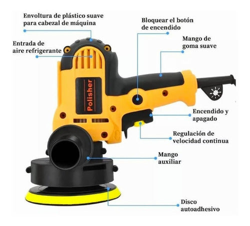 Pulidora Eléctrica 700w 56 Pulgadas 125150mm Accesorios