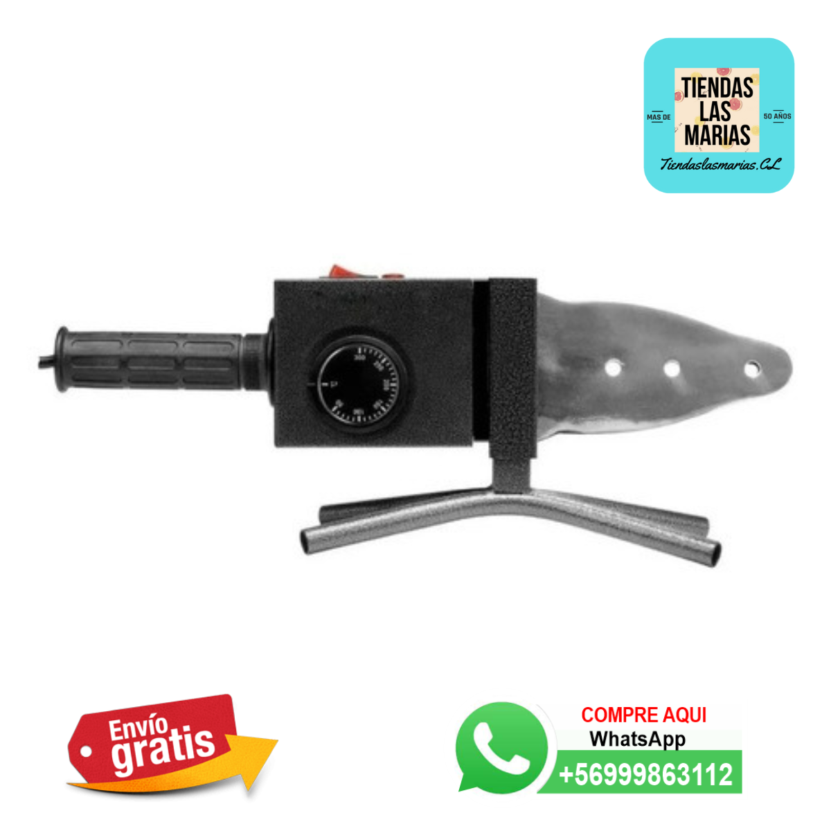 ** Termofusora PPR 2000w Para Soldar Tuberías de Plástico**