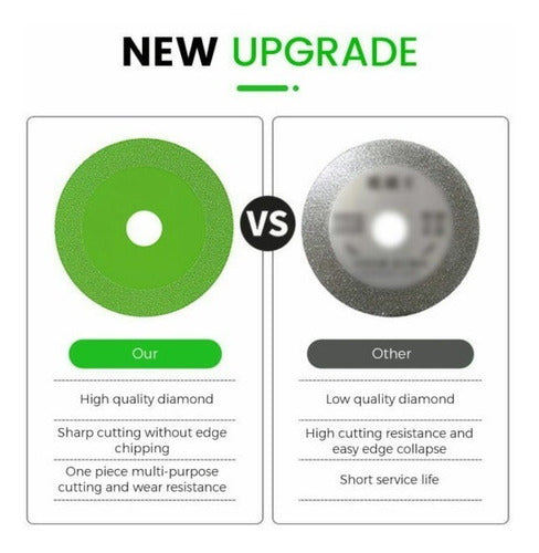 Juegos De 4 Disco De Corte De Vidrio, Cerámica, Espejo, Mármol, Granito Para Amoladora 🔥🔥