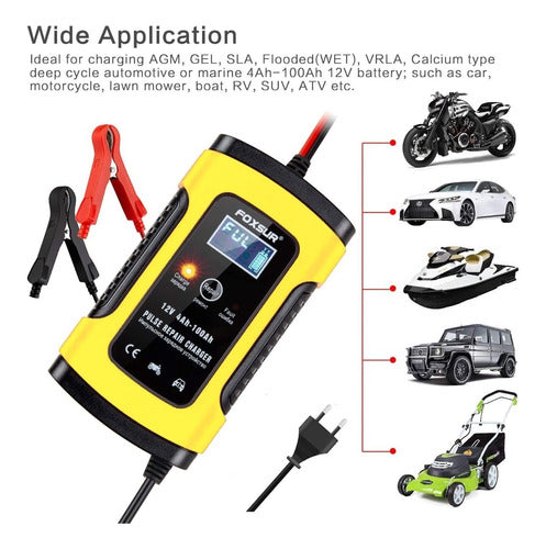 Cargador De Baterias 12v De Auto Moto