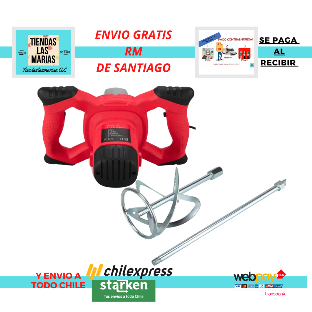 Disponible Mezclador De Cemento Eléctrico 220 2100w 🔥🔥