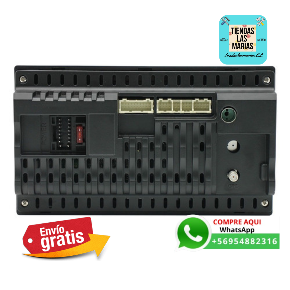¡Conduce con estilo!  Radio Android 10.1"  Pantalla táctil ✨ GPS  Bluetooth  Wifi  + Cámara Retroceso  ¡Tu auto nunca será el mismo! (OB)
