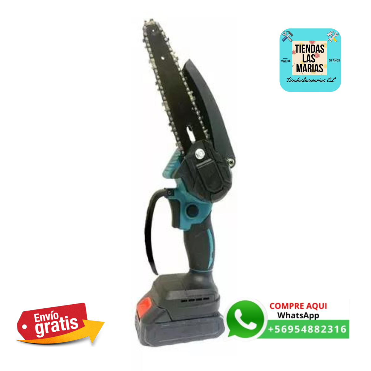 ✂️ ¡Corta Ramas Fácilmente con la Mini Motosierra Eléctrica! ✂️