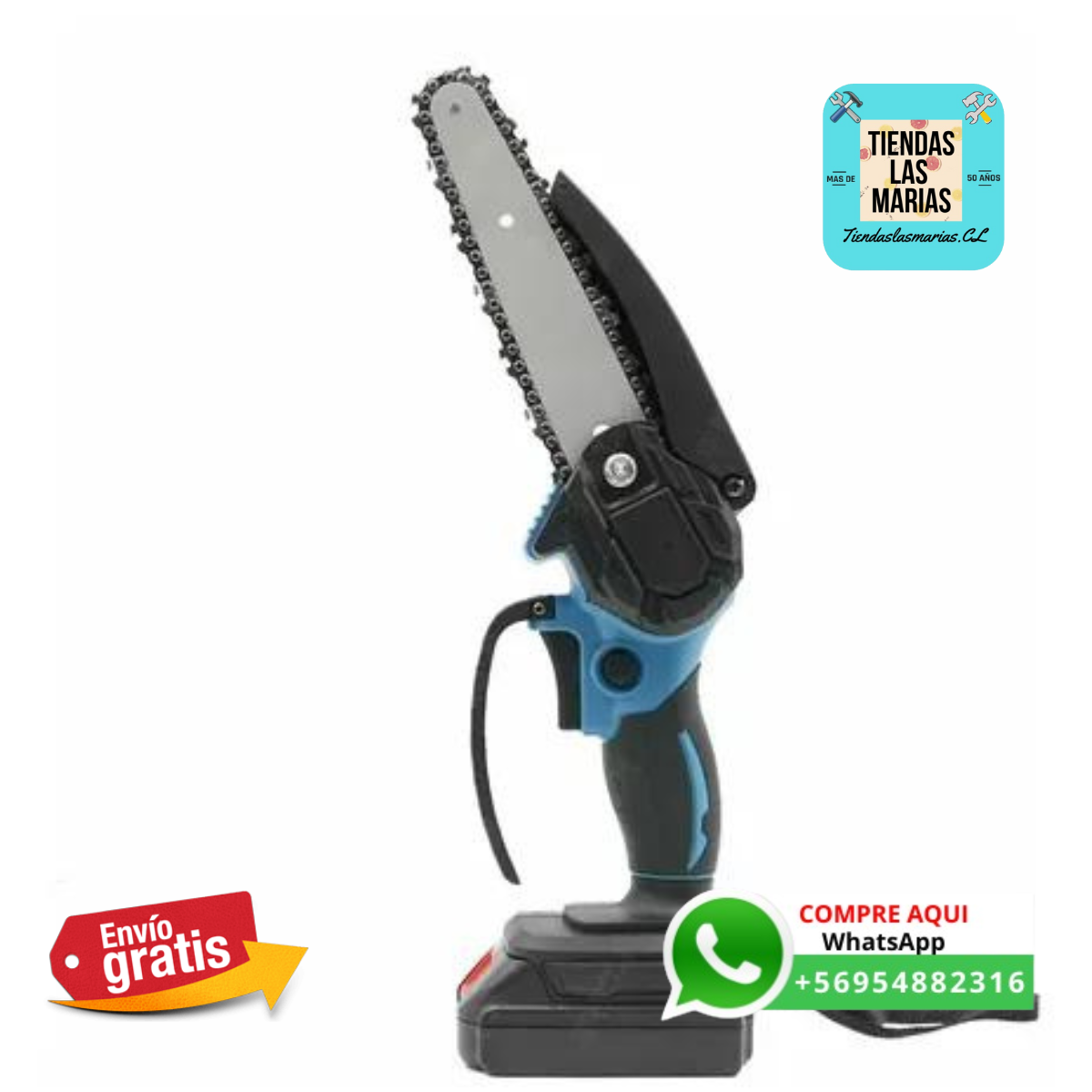 ✂️ ¡Corta Ramas Fácilmente con la Mini Motosierra Eléctrica! ✂️
