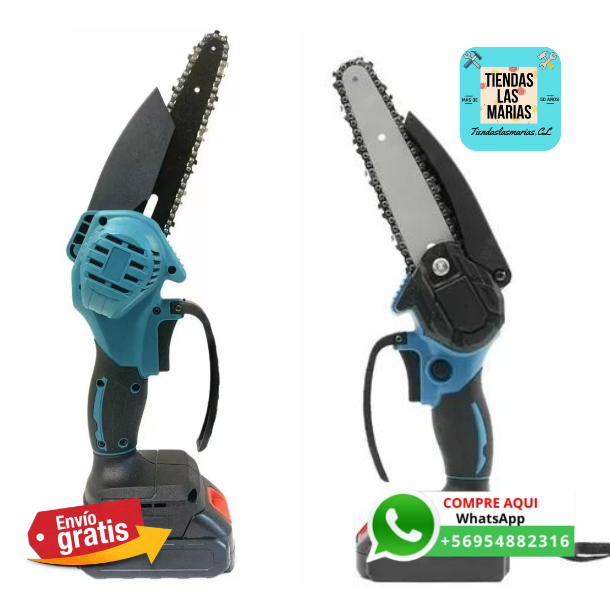 ✂️ ¡Corta Ramas Fácilmente con la Mini Motosierra Eléctrica! ✂️