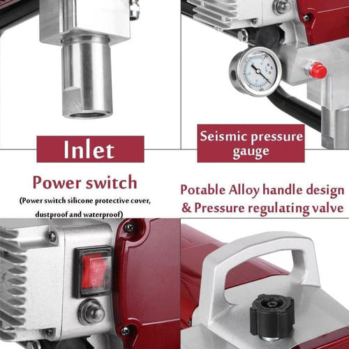 Equipo Profesional De Pintura Airless 1.800w 2.3 Lpm 3200psi