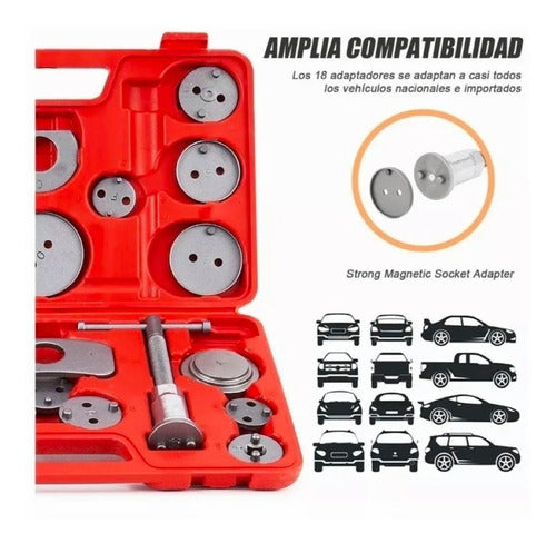 Juego De Herramientas Para Piston Caliper De Frenos 21 Pcs