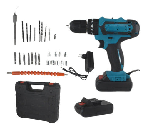 Taladro Atornillador Rotomartillo Inalámbrico De 21v