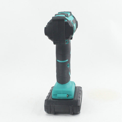 Taladro Percutor Inalambrico 2 Baterías Maleta Y Accesorios Color Azul