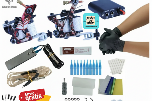 Kit Tatuaje 2 Maquinas 100% Original Con Agujas + Fuente + Accesorios (BO)