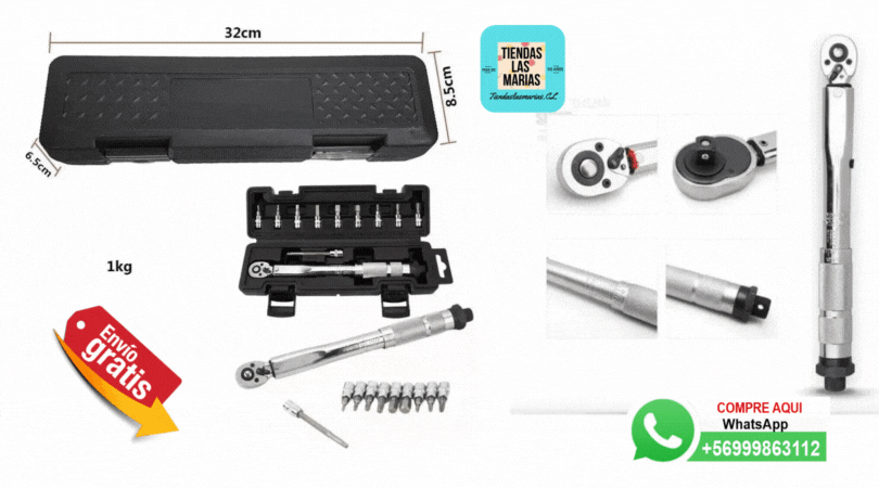 ¡Llave de torque 1/4" 5-25Nm!  Precisión garantizada  11 piezas ️ ¡Oferta imperdible! (OF)