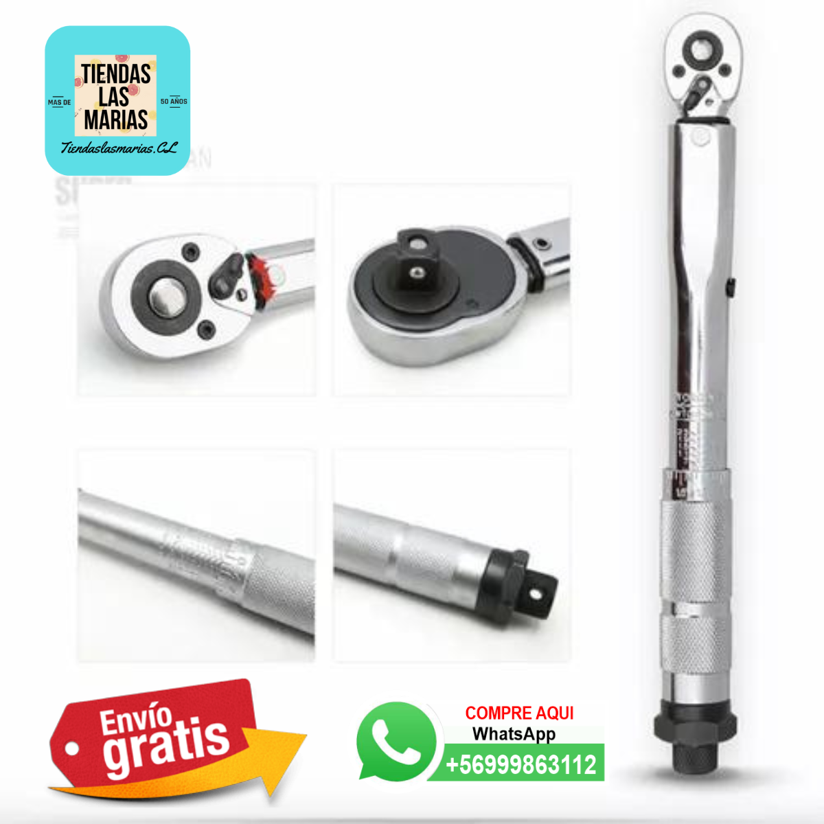 ¡Llave de torque 1/4" 5-25Nm!  Precisión garantizada  11 piezas ️ ¡Oferta imperdible! (OB)