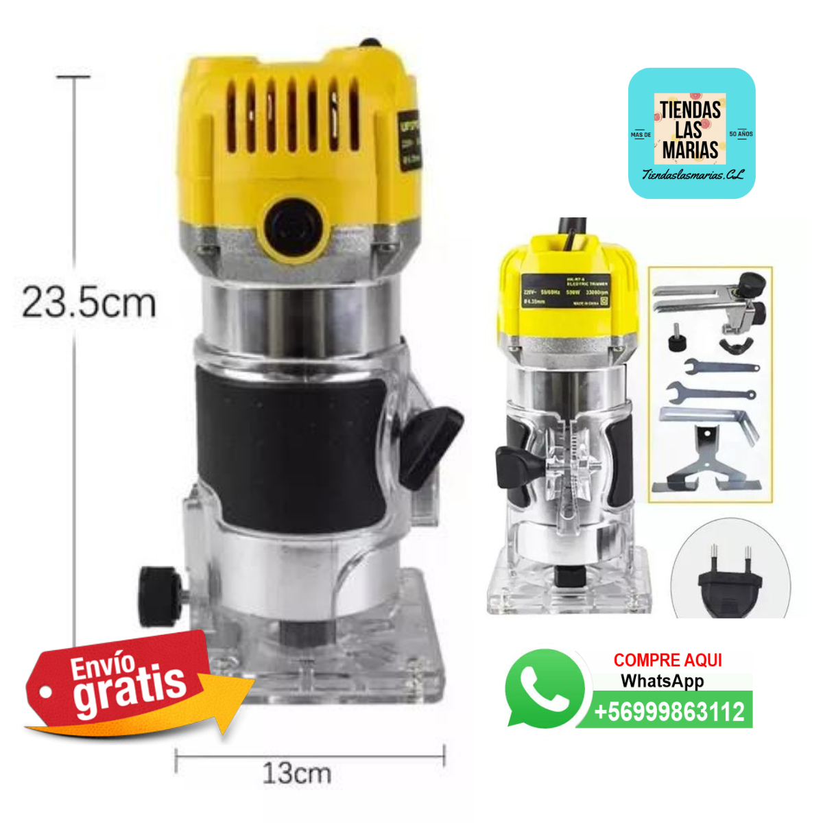 ¡Renueva tus proyectos con el Kit Fresadora Router Tupi! + Set 12 Brocas (OF)