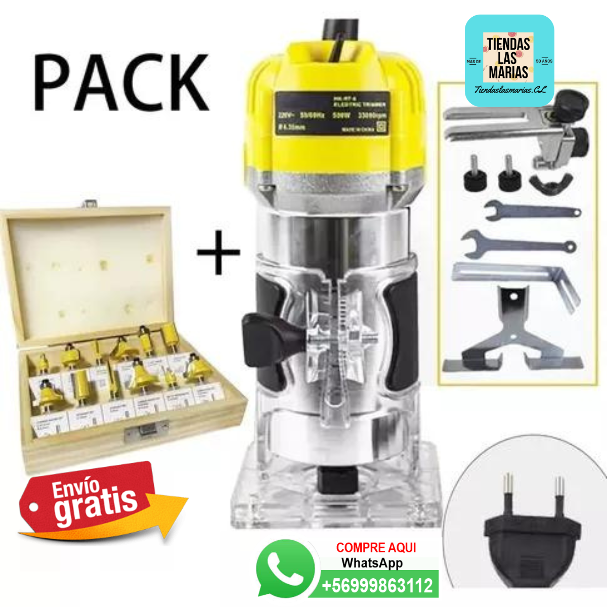 ¡Renueva tus proyectos con el Kit Fresadora Router Tupi! + Set 12 Brocas (OF)