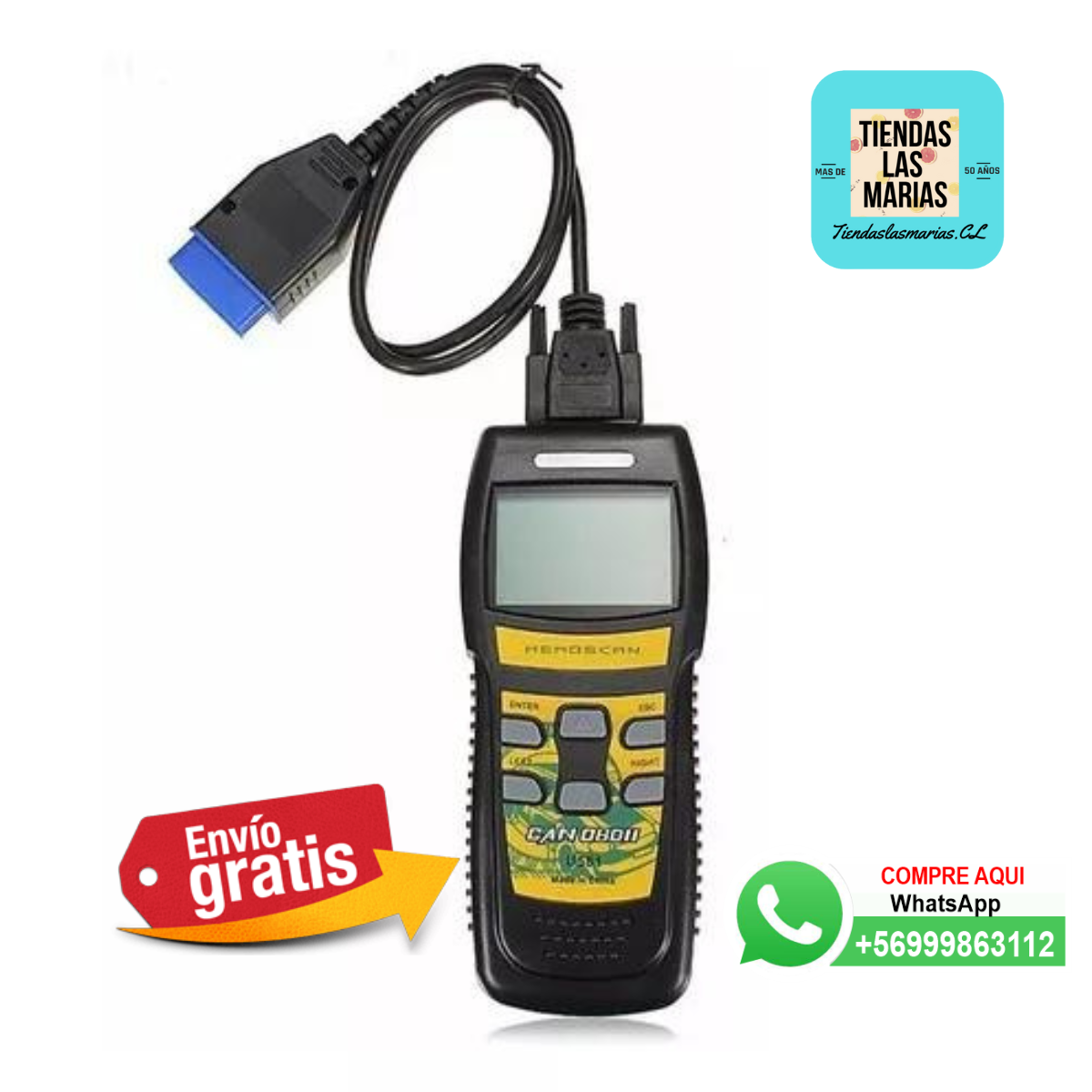 ¡Diagnostica tu auto en segundos! ⏱️ Scanner Automotriz Super Can Multimarca Obdii Memoscan U581 (OB)