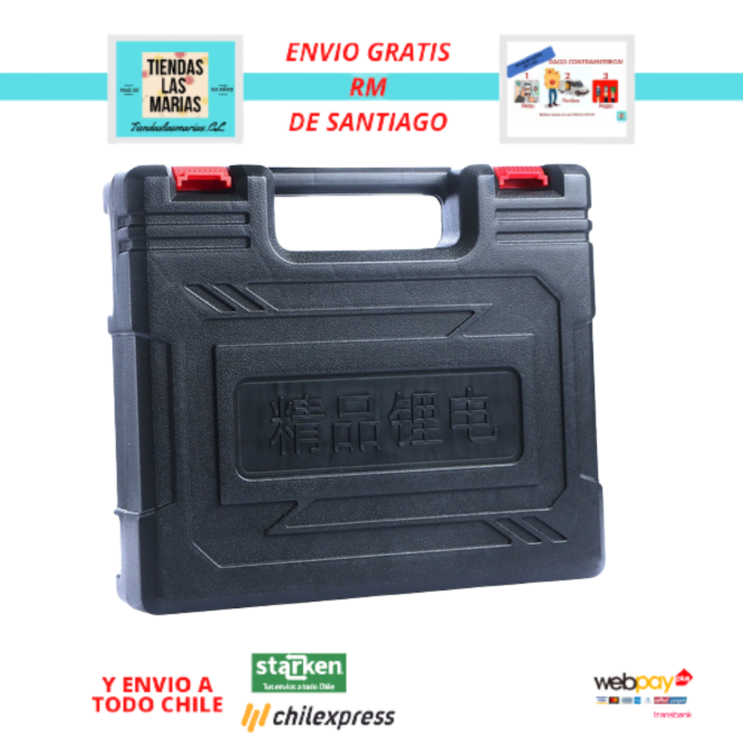 DISPONIBLE YA Taladro Atornillador 68v Inalambrico 2 Baterias 29 Accesorio (OF)